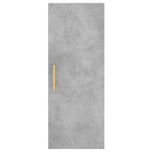 vidaXL Ντουλάπι Γκρι Σκυροδέματος 34,5x34x180 εκ. Επεξεργασμένο Ξύλο