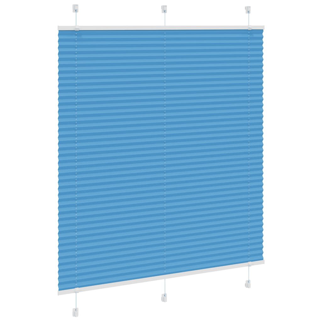 vidaXL Πλισέ περσίδα Μπλε 120x150 cm Πλάτος υφάσματος 119,4 cm
