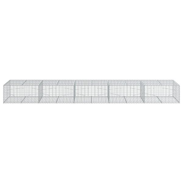 vidaXL Συρματοκιβώτιο με Κάλυμμα 500x100x50εκ. από Γαλβανισμένο Χάλυβα