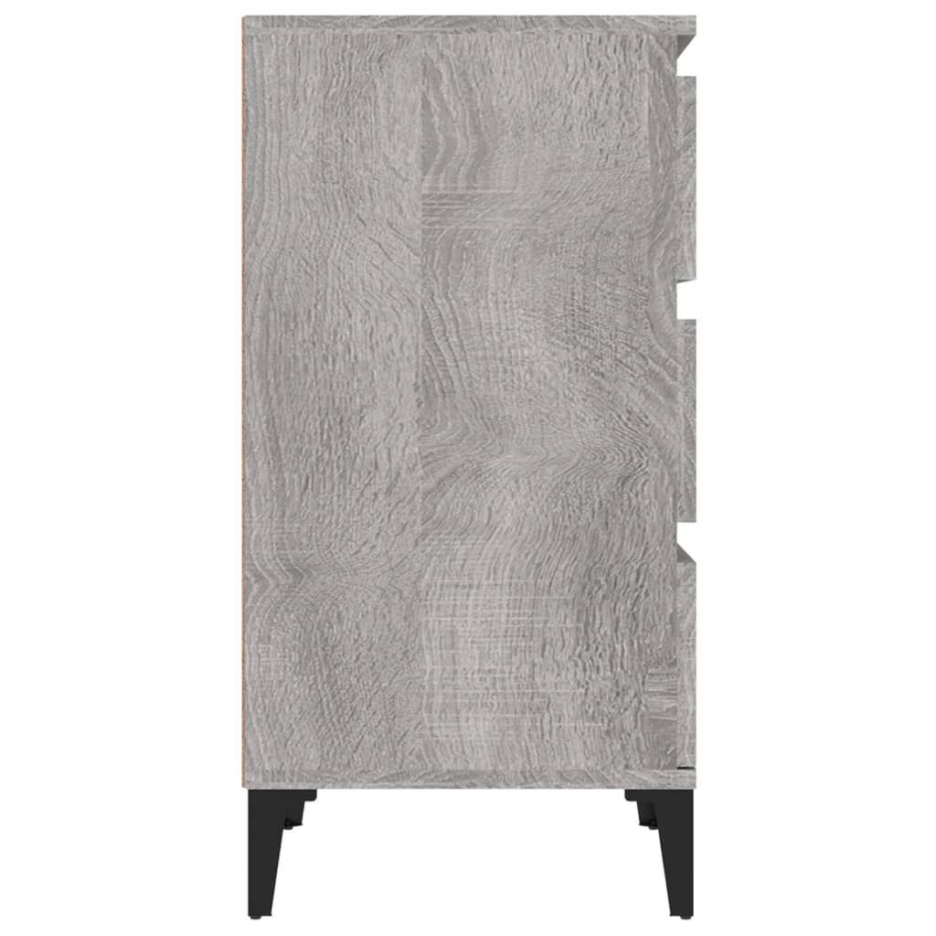 vidaXL Κομοδίνο Γκρι Sonoma 40x35x70 εκ. από Επεξεργασμένο Ξύλο