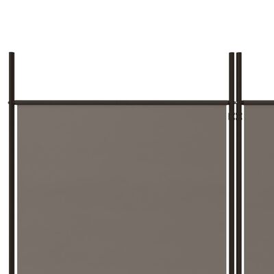 vidaXL Διαχωριστικό Δωματίου με 3 Πάνελ Ανθρακί 150x200 εκ. από Ύφασμα