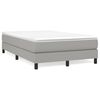 vidaXL Κρεβάτι Boxspring με Στρώμα Ανοιχτό Γκρι 120x190 εκ. Υφασμάτινο