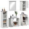 vidaXL Σετ Επίπλων Μπάνιου VIGO 5 pcs Λευκό αντικέ 37 x 34 x 110 εκ