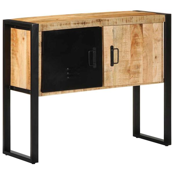 vidaXL Ντουλάπι κονσόλας 90x35x75 cm Μασίφ ακατέργαστο ξύλο Μάνγκο