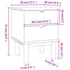 vidaXL Κομοδίνο OTTA 45x39x57 εκ. από Μασίφ Ξύλο Πεύκου
