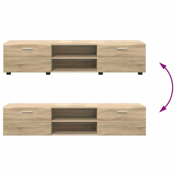 vidaXL Ντουλάπι TV Sonoma Δρυς 150 x 39 x 30 εκ Επεξεργασμένο ξύλο