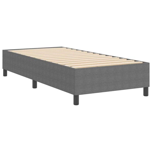 vidaXL Κρεβάτι με ελατήρια Ανοιχτό γκρι 90 x 200 cm Βελούδο