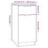 vidaXL Ντουλάπι Γραφείου Sonoma Δρυς 33,5x50x75 εκ. Επεξεργ. Ξύλο