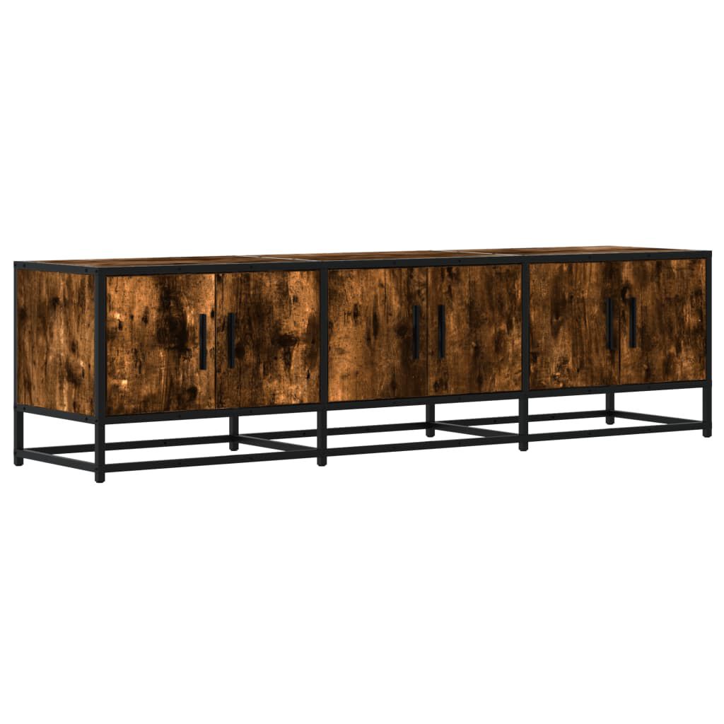 vidaXL Έπιπλο Τηλεόρασης Καπνιστή Δρυς 150x35x41 εκ Επεξ. Ξύλο/Μέταλλο
