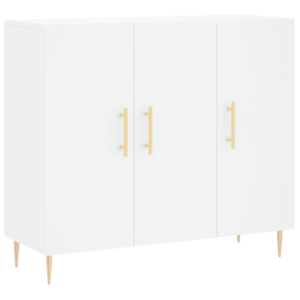 vidaXL Μπουφές Λευκός 90 x 34 x 80 εκ. από Επεξεργασμένο Ξύλο