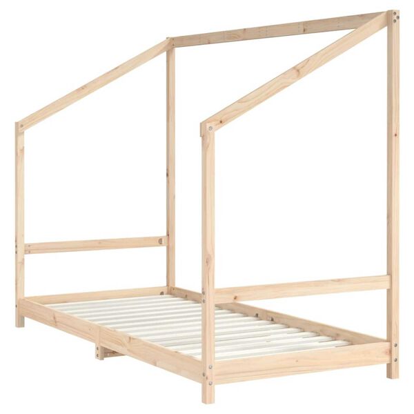 vidaXL Πλαίσιο Παιδικού Κρεβατιού 2x(90x200) εκ. από Μασίφ Ξύλο Πεύκου