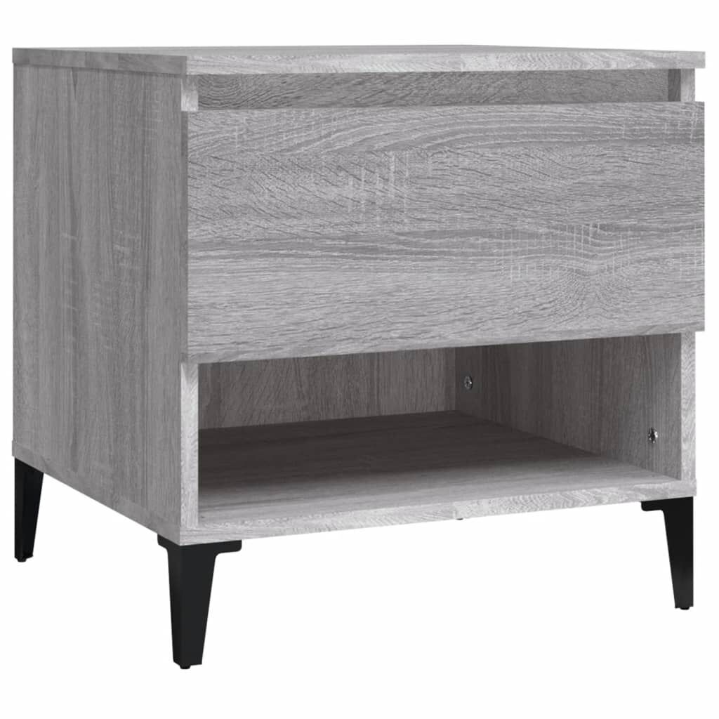vidaXL Βοηθητικό Τραπέζι Γκρι Sonoma 50x46x50 εκ. Επεξεργασμένο Ξύλο