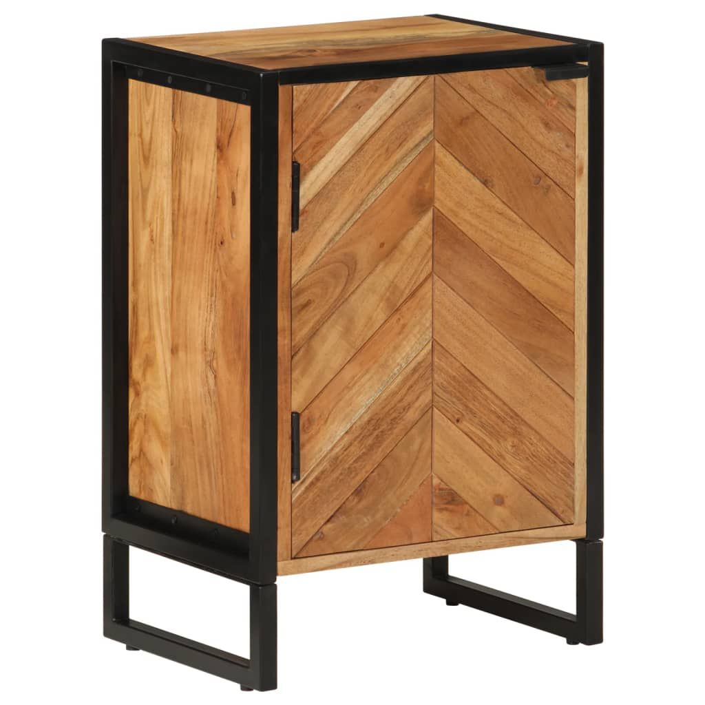 vidaXL Ντουλάπι Μπάνιου Επιτοίχιο 40x30x60 εκ. Μασίφ Ακακία/Σίδερο