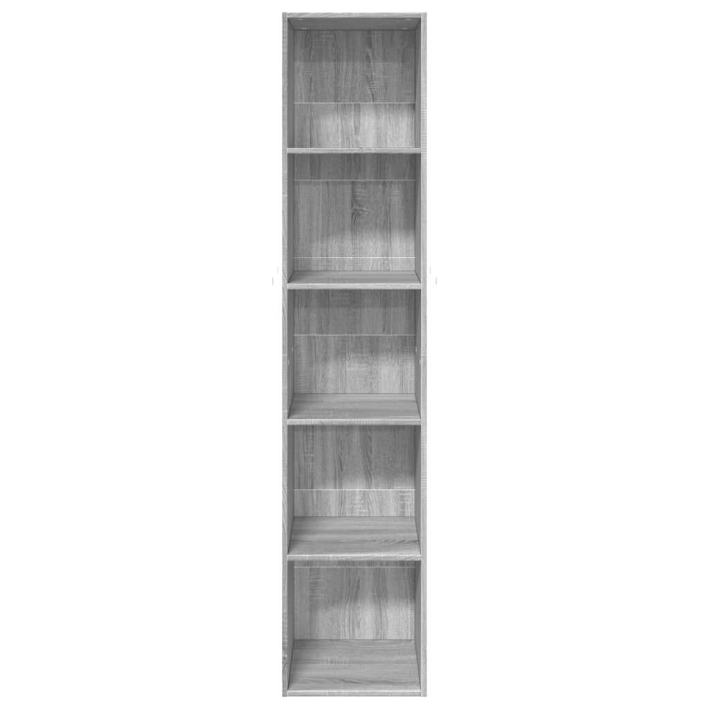 vidaXL Βιβλιοθήκη Γκρι Sonoma 40x30x189 εκ. από Επεξεργ. Ξύλο