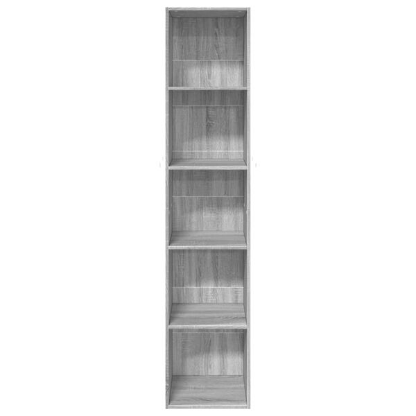 vidaXL Βιβλιοθήκη Γκρι Sonoma 40x30x189 εκ. από Επεξεργ. Ξύλο