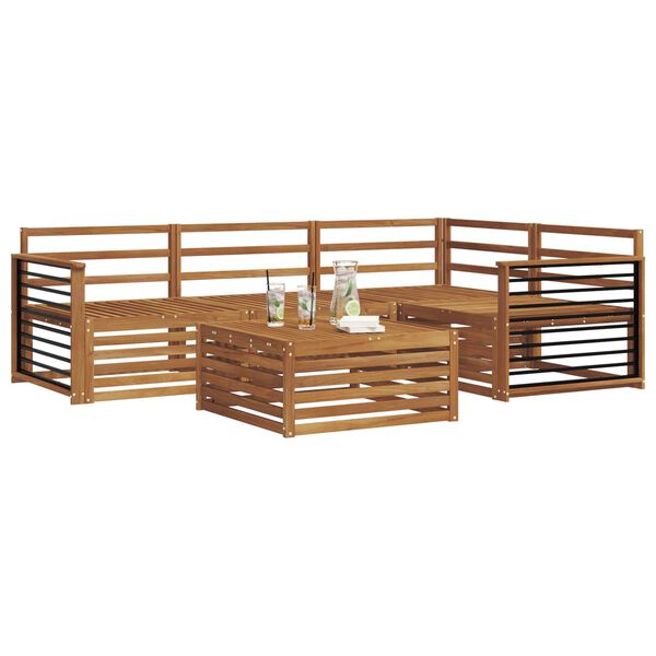 vidaXL &Sigma;&epsilon;&iota;&rho;ά &Kappa;&alpha;&nu;&alpha;&pi;έ &Epsilon;&xi;&omega;&tau;&epsilon;&rho;&iota;&kappa;&omicron;ύ 5 pcs &Phi;&upsilon;&sigma;&iota;&kappa;ό &Sigma;&tau;&epsilon;&rho;&epsilon;ό &Xi;ύ&lambda;&omicron; &Alpha;&kappa;&alpha;&kappa;ί&alpha;&sigmaf;