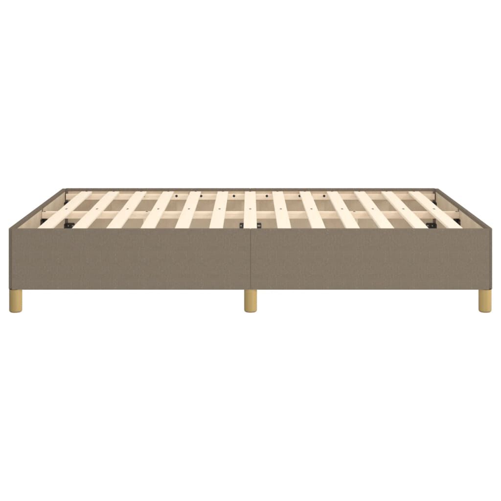 vidaXL Σκελετός Κρεβατιού Χωρίς Στρώμα Taupe 140x200 εκ. Υφασμάτινο