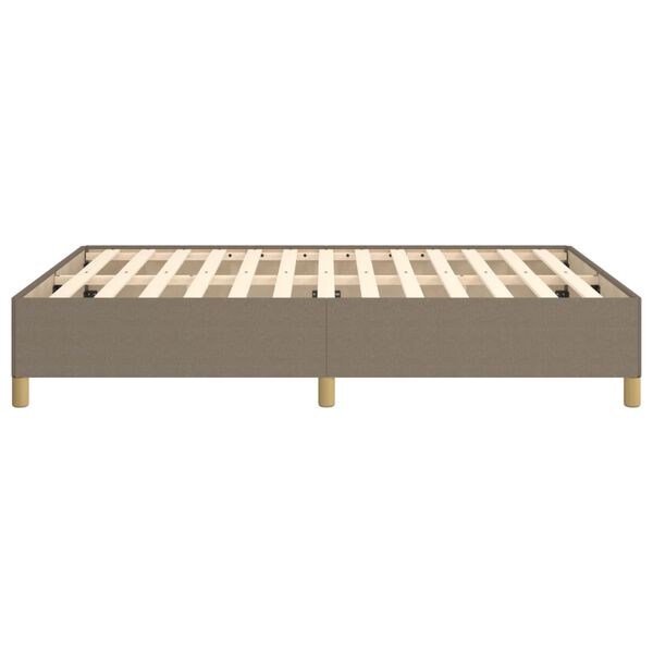 vidaXL Σκελετός Κρεβατιού Χωρίς Στρώμα Taupe 140x200 εκ. Υφασμάτινο