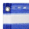 vidaXL Διαχωριστικό Βεράντας Μπλε / Λευκό 75x500 εκ. από HDPE