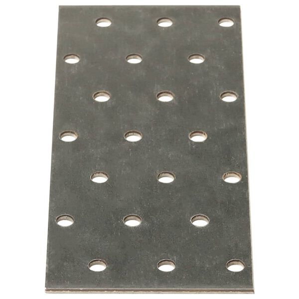 vidaXL Πλάκες Διάτρητες 40 Τεμ. 2 χιλ. 140x60 χιλ. από Γαλβ. Χάλυβα