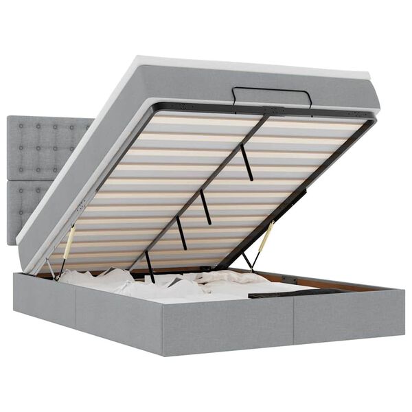 vidaXL &Omicron;&theta;&omega;&mu;&alpha;&nu;&iota;&kappa;ό &kappa;&rho;&epsilon;&beta;ά&tau;&iota; &mu;&epsilon; &sigma;&tau;&rho;ώ&mu;&alpha; & LEDs &Alpha;&nu;&omicron;&iota;&chi;&tau;ό &gamma;&kappa;&rho;&iota; ύ&phi;&alpha;&sigma;&mu;&alpha;