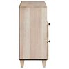 vidaXL Κομοδίνο με συρτάρι Μπεζ 50 x 33 x 60 εκ Μασίφ ξύλο μάνγκο