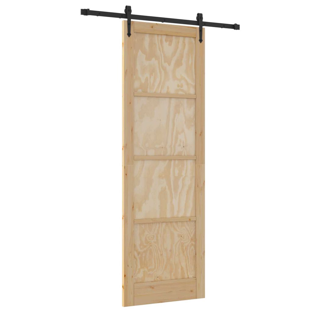 vidaXL Συρόμενη Πόρτα ORKDAL Καφέ 78 x 232 cm Μασίφ ξύλο πεύκου