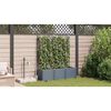 vidaXL Ζαρντινιέρες κήπου Ανοιχτό γκρι 120 x 40 x 142 cm Ατσάλι