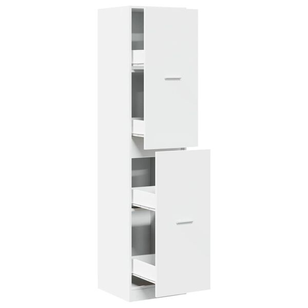 vidaXL Συρταριέρα Γενικής Χρήσης Λευκή 40x41x174,5 εκ. Επεξ. Ξύλο