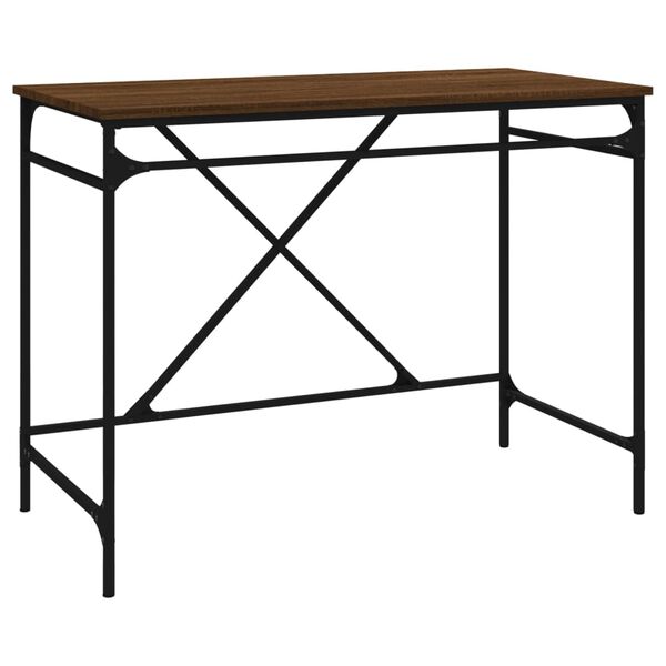 vidaXL Γραφείο Καφέ Δρυς 100 x 50 x 75 εκ. από Επεξεργασμένο Ξύλο