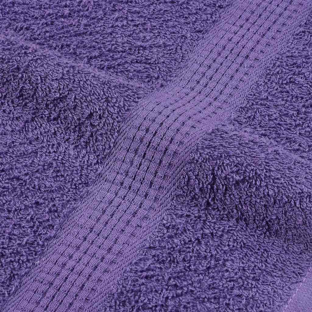 vidaXL Πετσέτες ντους 10 τεμάχια Μοβ 70x140 εκ. 360 γρ/μ² 100% Βαμβ.