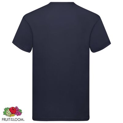 Fruit of the Loom T-shirt Original 5 τεμ. Σκούρο Μπλε S Βαμβακερά