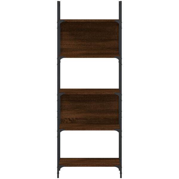 vidaXL Βιβλιοθήκη 5 Επιπέδων Καφέ Δρυς 60,5x24x166,5εκ. Επεξεργ. Ξύλο