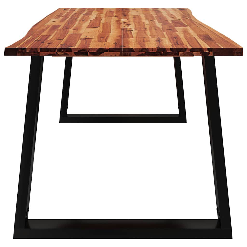 vidaXL Τραπεζαρία με Φυσικό Περίγραμμα 180x90x75 εκ Μασίφ Ξύλο Ακακίας