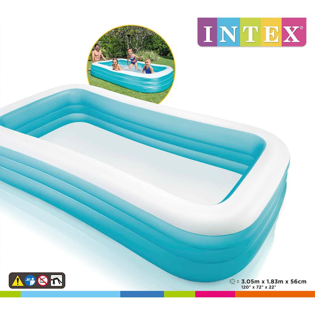 Intex Πισίνα Οικογενειακή Swim Center 305 x 183 x 56 εκ.