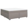 vidaXL &Kappa;&rho;&epsilon;&beta;ά&tau;&iota; Boxspring &mu;&epsilon; &Sigma;&tau;&rho;ώ&mu;&alpha; Taupe 180x200 &epsilon;&kappa;. &Upsilon;&phi;&alpha;&sigma;&mu;ά&tau;&iota;&nu;&omicron;