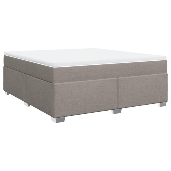 vidaXL &Kappa;&rho;&epsilon;&beta;ά&tau;&iota; Boxspring &mu;&epsilon; &Sigma;&tau;&rho;ώ&mu;&alpha; Taupe 180x200 &epsilon;&kappa;. &Upsilon;&phi;&alpha;&sigma;&mu;ά&tau;&iota;&nu;&omicron;