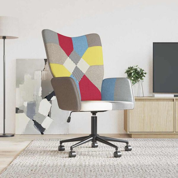 vidaXL Πολυθρόνα Relax Σχέδιο Patchwork Υφασμάτινη