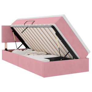 vidaXL &Kappa;&rho;&epsilon;&beta;ά&tau;&iota; &Alpha;&pi;&omicron;&theta;ή&kappa;&eta;&sigmaf; &mu;&epsilon; &kappa;&epsilon;&phi;&alpha;&lambda;ά&rho;&iota; &Rho;&omicron;&zeta; 90 x 190 cm &Beta;&epsilon;&lambda;&omicron;ύ&delta;&omicron;