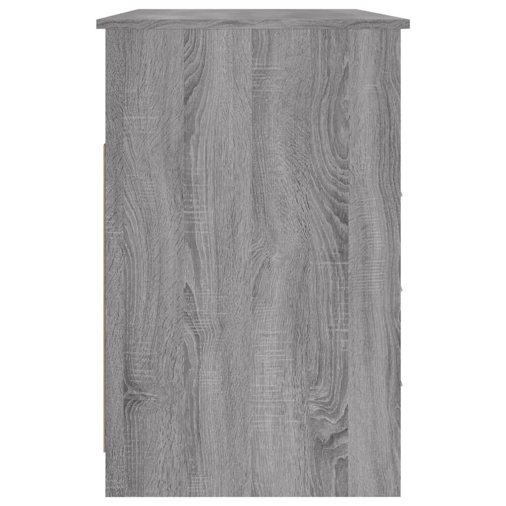 vidaXL Γραφείο με Συρτάρια Γκρι Sonoma 102x50x76 εκ Επεξεργασμένο Ξύλο