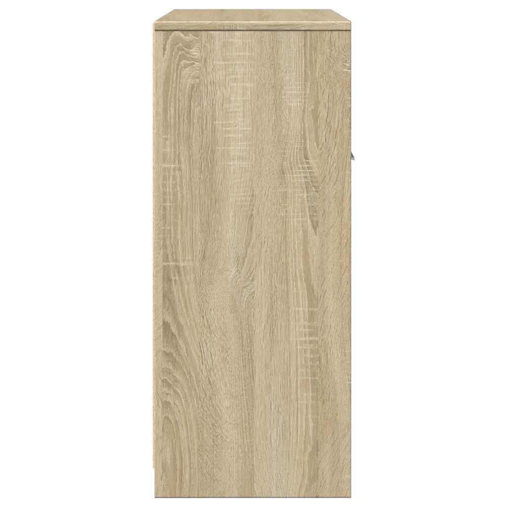 vidaXL Ντουλάπι Μπάνιου Sonoma Δρυς 60 x 33 x 80 εκ. από Επεξ. Ξύλο