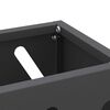 vidaXL Σχέδιο & βάση αποθήκευσης Μαύρο 28 x 12 x 41 εκ Μέταλλο