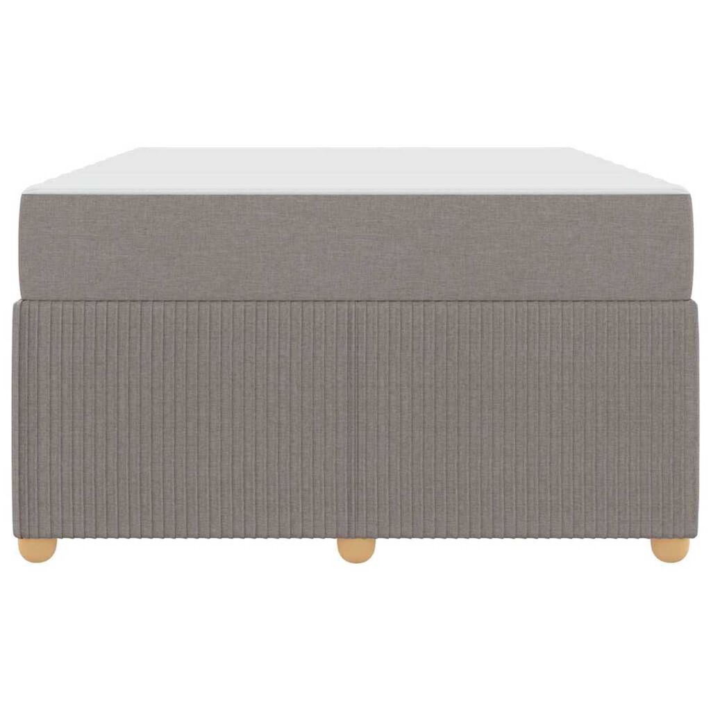 vidaXL Σκελετός κρεβατιού με στρώμα Taupe 120 x 190 cm ύφασμα