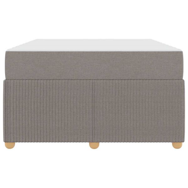 vidaXL Σκελετός κρεβατιού με στρώμα Taupe 120 x 190 cm ύφασμα