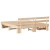 vidaXL Σκελετός Κρεβατιού Καφέ 180 x 200 cm Μασίφ ξύλο πεύκου