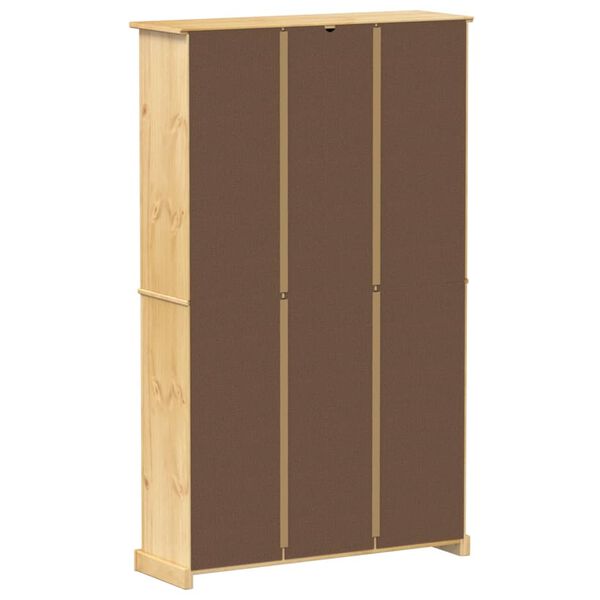 vidaXL Παπουτσοθήκη Corona 99x32x163,5 εκ. από Μασίφ Ξύλο Πεύκου