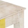 vidaXL Τραπέζι Κονσόλα Λευκό 115x35x77 εκ. από Ακατέργαστο Ξύλο Μάνγκο