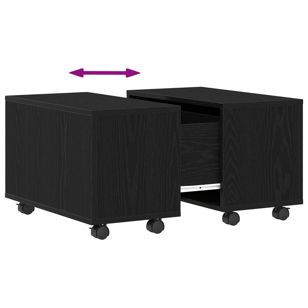 vidaXL Τραπεζάκι Καφέ Μαύρη Δρυς 60x60x38 εκ από Ξύλο