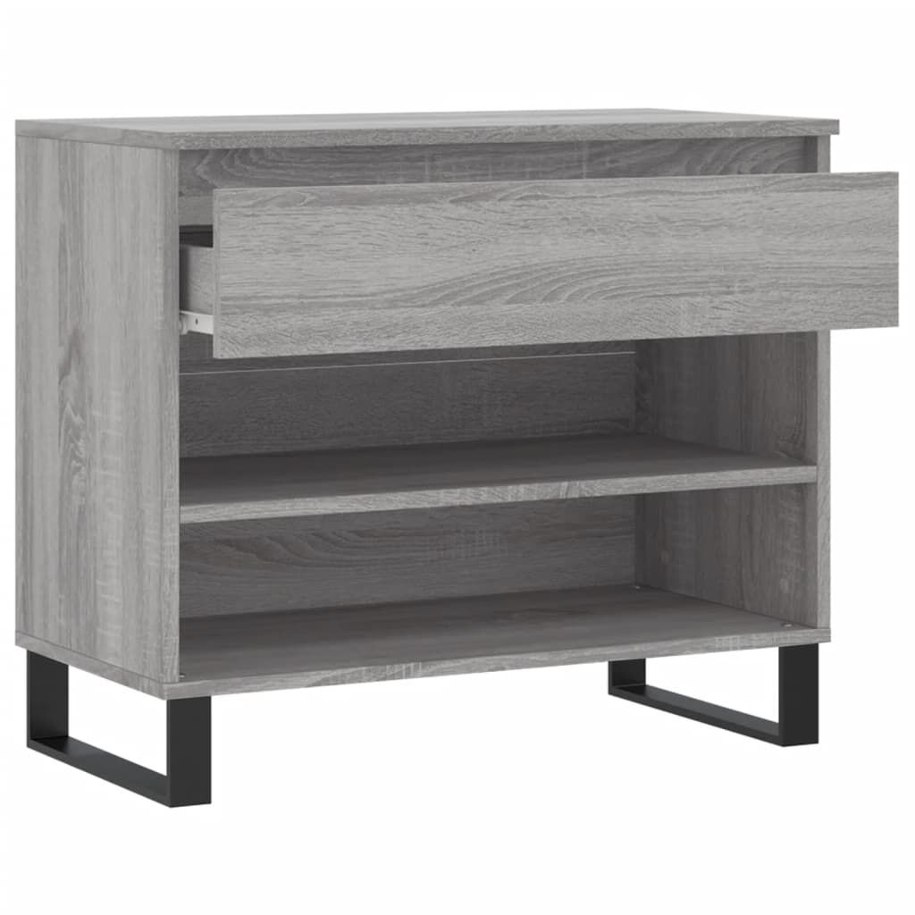 vidaXL Παπουτσοθήκη Γκρι Sonoma 70x36x60 εκ. από Επεξεργασμένο Ξύλο