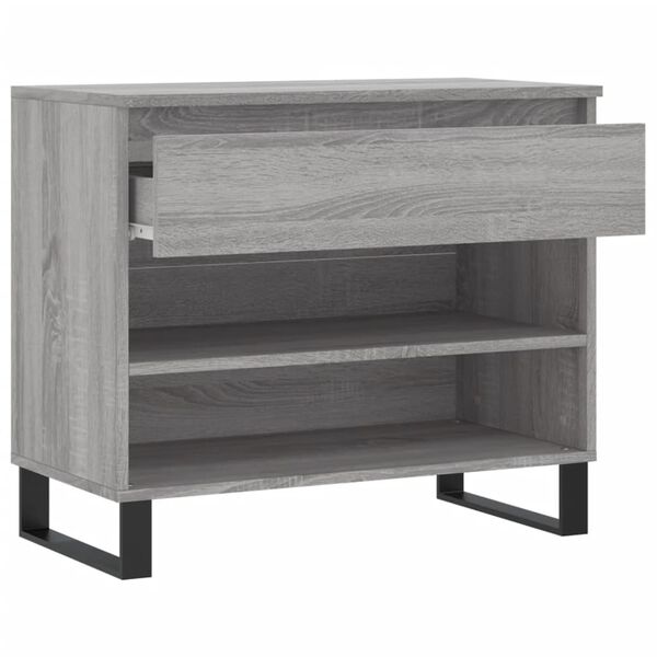 vidaXL Παπουτσοθήκη Γκρι Sonoma 70x36x60 εκ. από Επεξεργασμένο Ξύλο